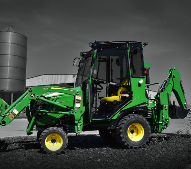 John Deere tractor with Tektite manufacturing cab